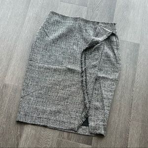Gray pencil skirt